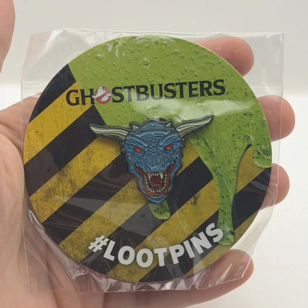 2019 Ghostbusters LootCrate Terror Hound Head Lapel Hat Pin